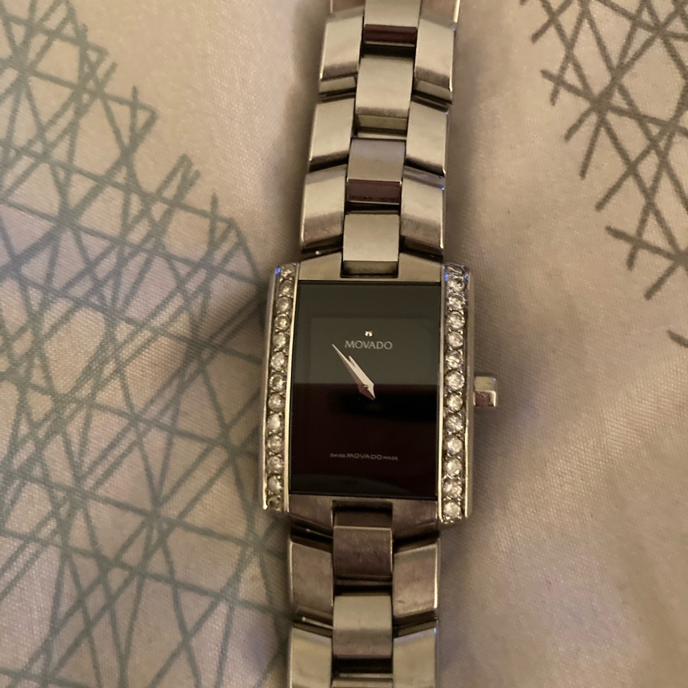 Movado watch with Diamond bezel